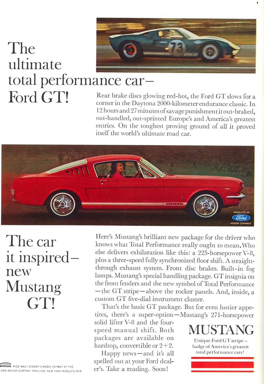 1965 Ford Mustang Advertising